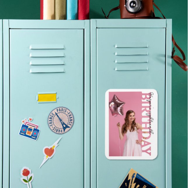 18th Birthday Photo college Party  Magnet (Skapare uppladdad)