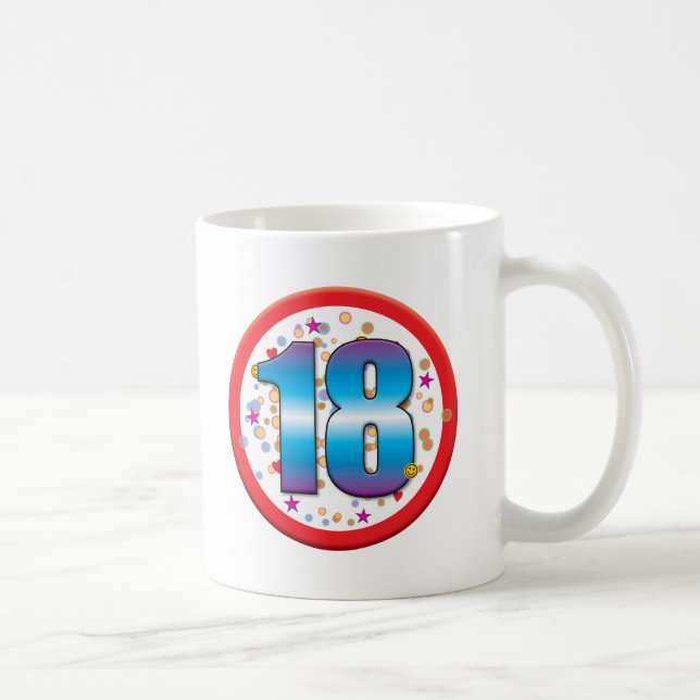 18th Födelsedag v2 Kaffemugg (Höger)