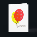 18th FödelsedagGrandniecekort, färgrika ballonger Kort<br><div class="desc">Ett enkelt,  rent,  trevligt och färgrikt ballongkort för en grandniece/utmärkt en brorsdotter på henne 18th födelsedag. Inre text är anpassadet.</div>