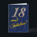 18th Födelsedagsfest inbjudan<br><div class="desc">Den encrusted juveln numrerar och stjärnor för att fira en födelsedag på denna inbjudan till ett party</div>