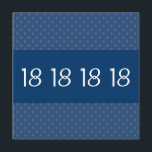 18th Födelsedagsfestblåttpolkaen pricker mönster Inbjudningar<br><div class="desc">Skapa precis inbjudan som du önskar för en 18th födelsedagsfest med denna roliga blått,  och marinpolkaen pricker och grungetextdesignen.  Tillfoga ditt party specificerar på baksidaen av kortet.</div>