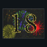 18th födelsedagsfestinvitate inbjudningar<br><div class="desc">Ett elegantt fyrverkeriparty gör detta en flott inbjudan till en 18th födelsedagsfest. Fyll specificerar in för att skräddarsy den.</div>