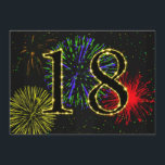 18th födelsedagsfestinvitate inbjudningar<br><div class="desc">Ett elegantt fyrverkeriparty gör detta en flott inbjudan till en 18th födelsedagsfest. Fyll specificerar in för att skräddarsy den.</div>