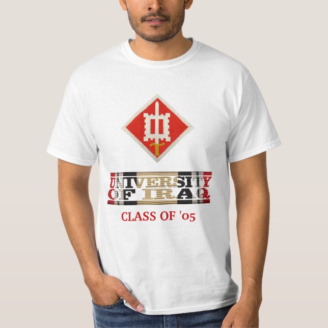 18th Ingenjörbrigaduniversiteten av den Irak T Shirt (Framsida)