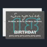 18th SURPRISE Birthday Modern Teal Charcoal W609 Inbjudningar<br><div class="desc">Den här contemporaryns 18:e överraskande födelsedagsfest i grått och akvarier är en roligt till inbjudan till en SURPRISE-födelsedagsfirande. Texten på kortet är helt anpassade. Du kan experimentera med olika papprare typer genom att klicka på fliken "Inbjudningsalternativ" i det övre högerna. Jag rekommenderar att du utformar den här designen på en...</div>
