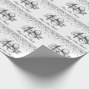 18th Vit för konfettiar för glitter för Presentpapper