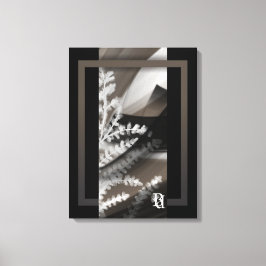 18x24"Terra’s Tender Whisper Abstract Brown Flower Canvastryck