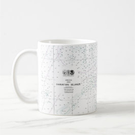 19004 års hawaiiska öarnas Nautistiska diagram Kaffemugg
