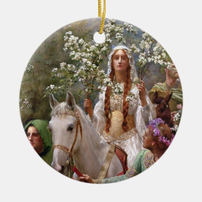 1900 av John Collier Julgransprydnad Keramik (Framsidan)