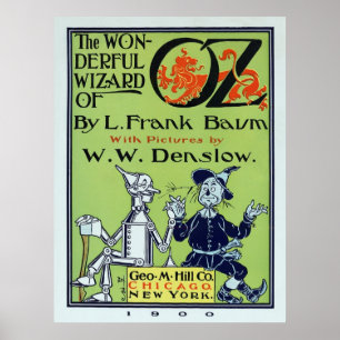 1900 Bokomslag för romanen TROLLKARLEN från OZ Poster