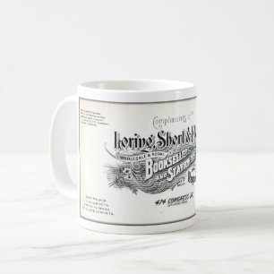 1900 BOOKSELLER REKLAM BLOTTER KAFFEMUGG