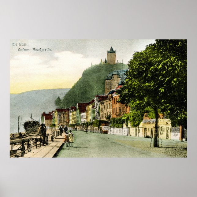 1900 Cochem Mosel Moselle Tyskland Poster (Framsidan)