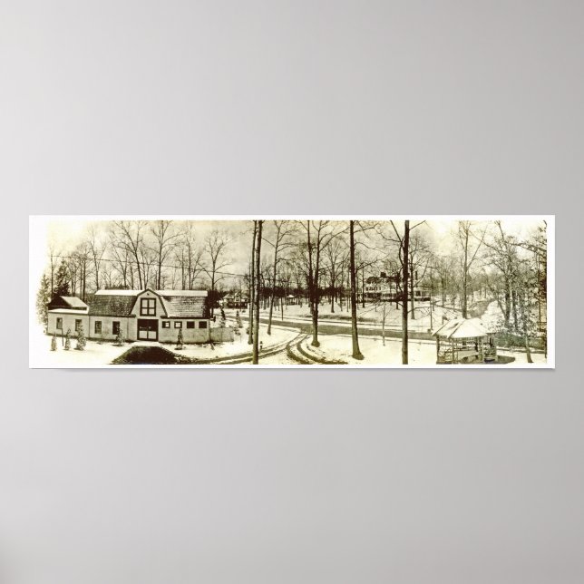 1900 Highland Kort Backe NJ Panorama Poster (Framsidan)