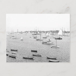 1900 Marblehead Harbour Massachusetts Postcard Vykort