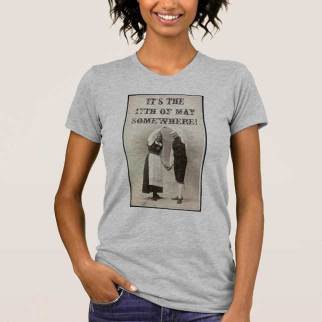1900 norska bästa Bunad dansare T Shirt (Framsida)