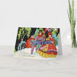 1900-talets Art Deco-julkort Helgkort