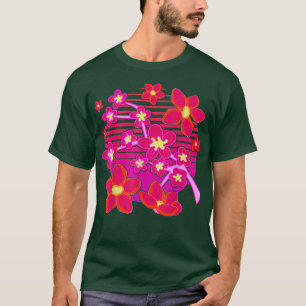 1900-talets art Japan Rosa Flower Sakura Vaporwave T Shirt