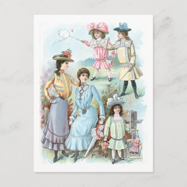 1900-talets Mode Hats Vykort (Framsida)