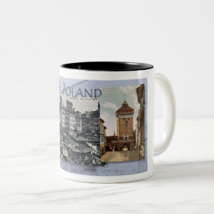 1900-talets POLPOSTCARDS 2-tonkaffe Mugg