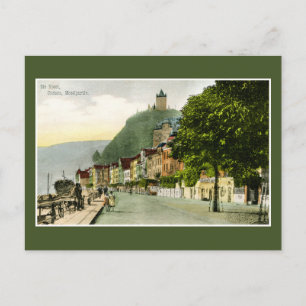 1900 Tysklanda floden Cochem Mosel Moselle Vykort