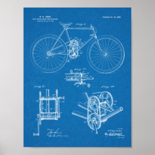1900 Utskriftspatent för höghastighetsväxel Poster