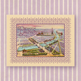 1900-vykort för Paris Expo Vykort