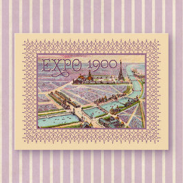 1900-vykort för Paris Expo Vykort
