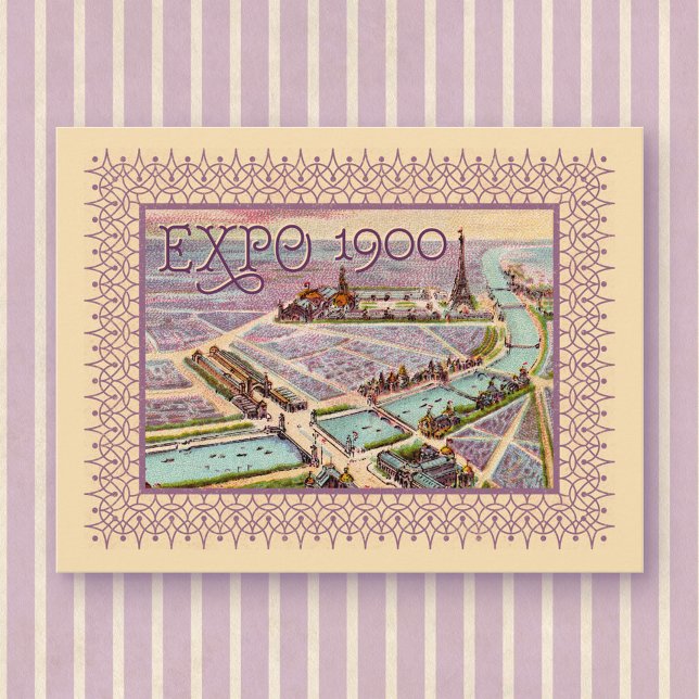 1900-vykort för Paris Expo Vykort (Skapare uppladdad)