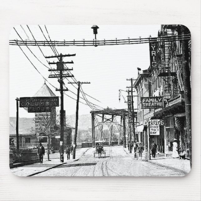 1900's Pittston Pa.ousepad Musmatta (Framsidan)