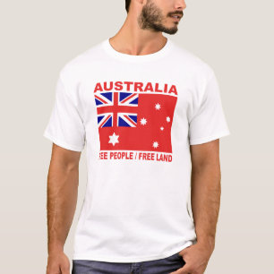 1901 Australiens landfria flagga 3:2 T Shirt