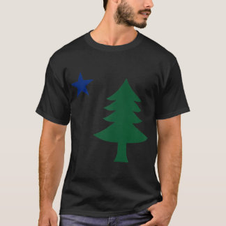 1901 Den gamla första Flagga Maine Gräs Träd och S T Shirt