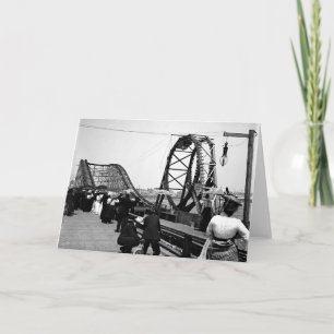 1901 Loop Roller Underlägg hälsningskort Kort