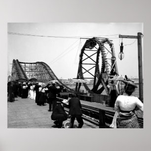 1901 Loop Roller Underlägg Skriv ut Poster