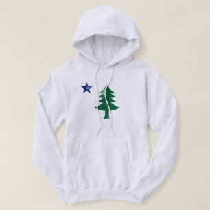 1901 Maine flagga - Distessed Hoodie