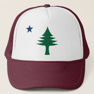 1901 Maine Flagga Hat Keps