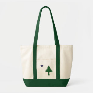 1901 Maine Flagga Jumbo Tote Tygkasse