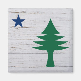 1901 Maine Flagga Magnet