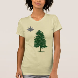 1901 Maine flagga - vintagestil T Shirt