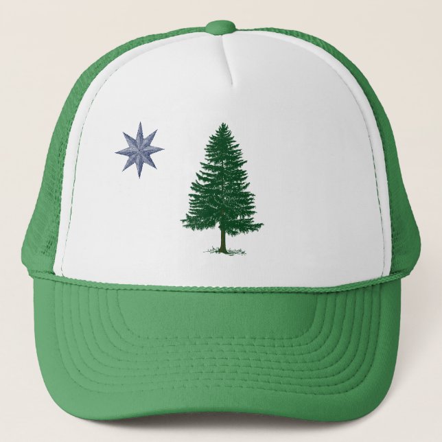 1901 Maine flaggahatt - vintagestil Keps (Framsida)