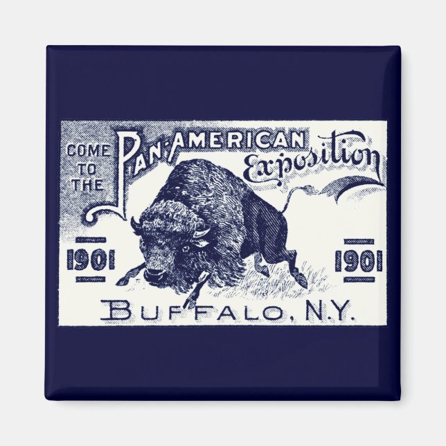 1901 Pan-American Expo Magnet (Framsidan)