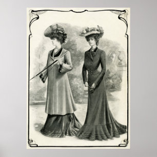 1902 ELEGANS KVINNOR POSTER