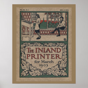 1903 Skrivarpress för inre vattenvägar poster