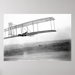 1903 VÅGGRÄTTNINGSPROVFLYGNING POSTER