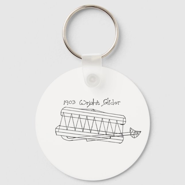 1903 Wright Glider-Nyckelring Nyckelring (Framsida)
