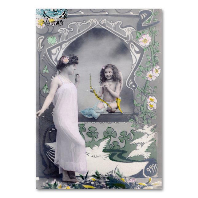 1904 Art nouveau Valentine Bordsnummer (Framsidan)