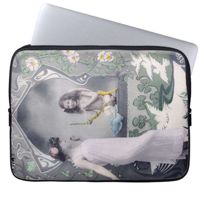1904 Art nouveau Valentine Laptop Fodral (Framsidan)