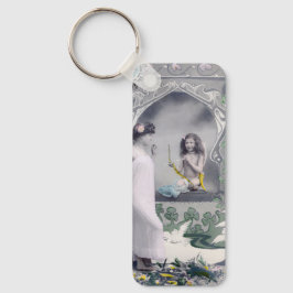 1904 Art nouveau Valentine Nyckelring