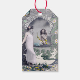 1904 Art nouveau Valentine Presentetikett