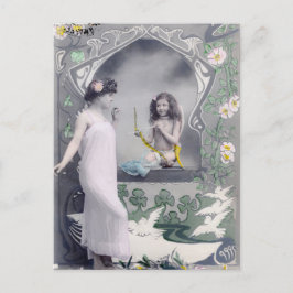1904 Art nouveau Valentine Vykort