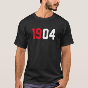 1904 Benfica Red White T Shirt